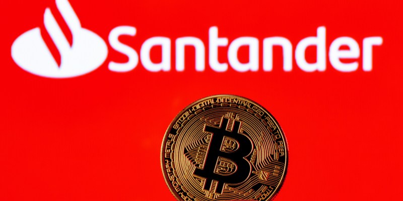 Santander começa a oferecer criptomoedas na Europa