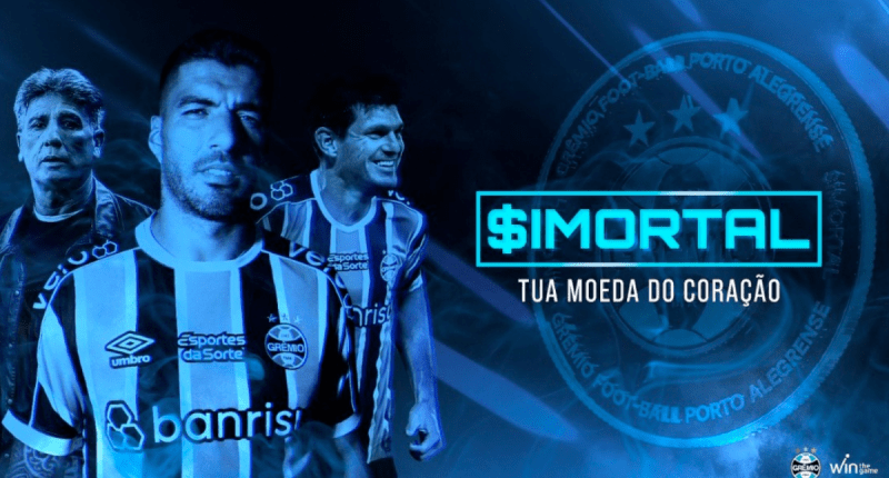 Banner publicitário do token Imortal do Grêmio.