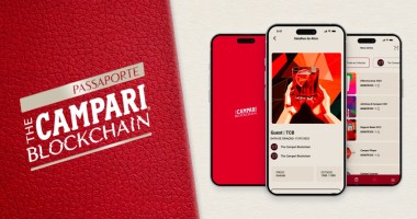 Ilustração de campanha promocional NFT Campari Blockchain