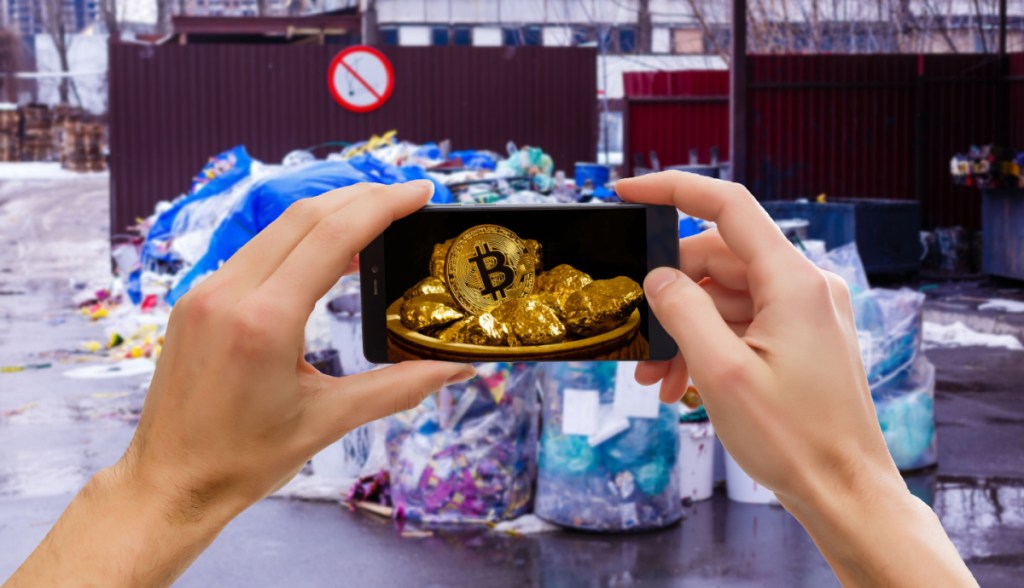 Imagem da matéria: Startup transforma lixo em Bitcoin
