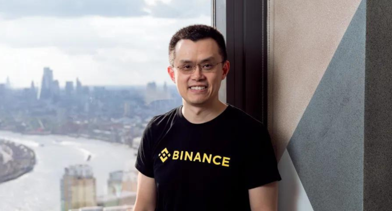 Fundador da Binance Changpeng Zhao posa para foto