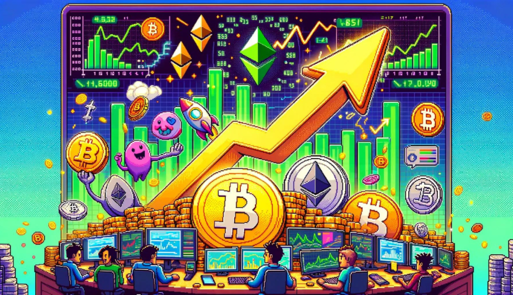 Imagem da matéria: Manhã Cripto: Bitcoin mira os US$ 68 mil em meio ao rali das memecoins; Solana supera US$ 200