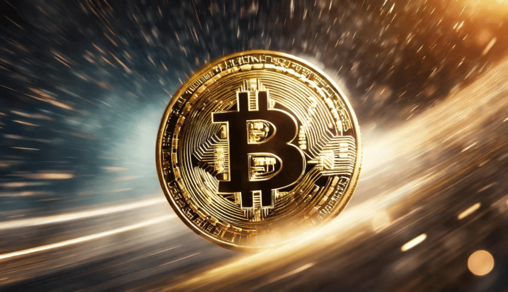 ilustração moeda de bitcoin