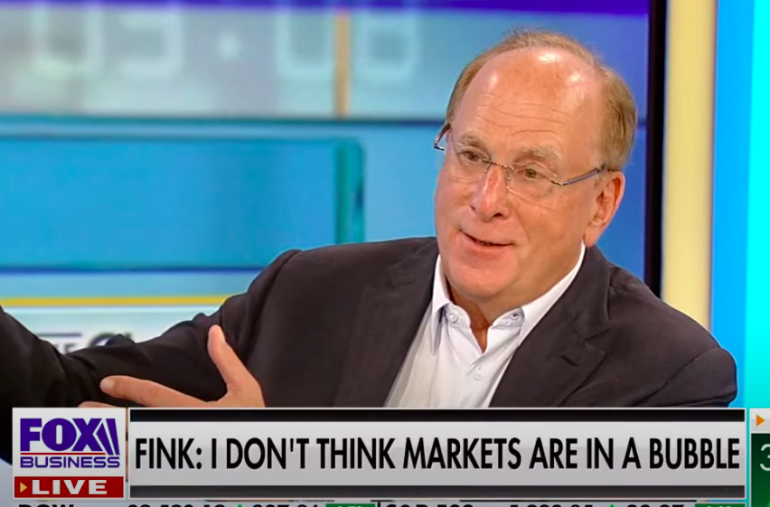 Larry Fink em entervista ao Fox Bussiness