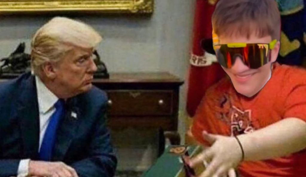 Imagem da matéria: Jovem de óculos viraliza após questionar Trump: ele salvou as criptomoedas nos EUA?