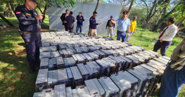 Maquinas mineração de Bitcoin apreendidas em La Colmena, Distrito de Paraguarí