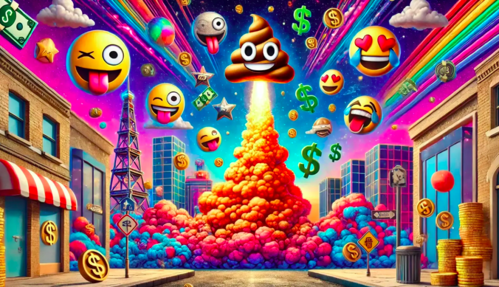 Ilustração mostra emogis com flatulência