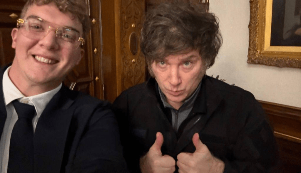 Hayden Davis e Javier Milei