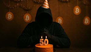 Imagem da matéria: Feliz aniversário, Satoshi Nakamoto! Data de nascimento simbólica do criador do Bitcoin completa 50 anos