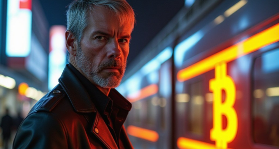 Imagem de Michael Saylor, da Strategy, gerada por IA