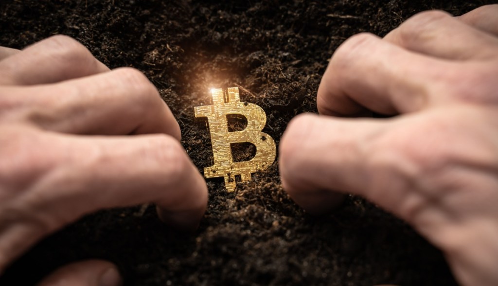 simulação do Último Bitcoin desenterrado