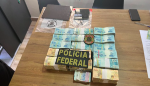 Dinheiro apreendido na operação colossus da PF em caso de lavagem de dinheiro com criptomoedas