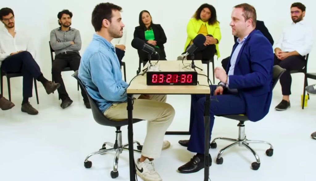 Debate 1 contra 10 bitcoiner faria limers youtube paradigma education